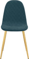 vidaXL - Eetkamerstoelen - 4 - st - fluweel - blauw