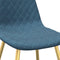 vidaXL - Eetkamerstoelen - 4 - st - fluweel - blauw