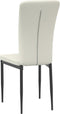 vidaXL - Eetkamerstoelen - 4 - st - fluweel - crèmekleurig