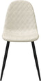 vidaXL - Eetkamerstoelen - 4 - st - fluweel - crèmewit