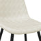 vidaXL - Eetkamerstoelen - 4 - st - fluweel - crèmewit