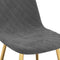 vidaXL - Eetkamerstoelen - 4 - st - fluweel - donkergrijs