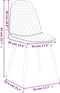 vidaXL - Eetkamerstoelen - 4 - st - fluweel - donkergrijs