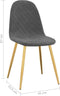 vidaXL - Eetkamerstoelen - 4 - st - fluweel - donkergrijs