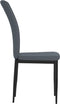 vidaXL - Eetkamerstoelen - 4 - st - fluweel - donkergrijs