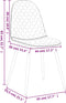 vidaXL - Eetkamerstoelen - 4 - st - fluweel - donkergrijs