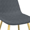 vidaXL - Eetkamerstoelen - 4 - st - fluweel - donkergrijs