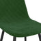 vidaXL - Eetkamerstoelen - 4 - st - fluweel - donkergroen