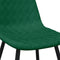 vidaXL - Eetkamerstoelen - 4 - st - fluweel - donkergroen