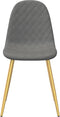 vidaXL - Eetkamerstoelen - 4 - st - fluweel - lichtgrijs