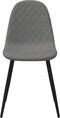 vidaXL - Eetkamerstoelen - 4 - st - fluweel - lichtgrijs