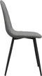 vidaXL - Eetkamerstoelen - 4 - st - fluweel - lichtgrijs