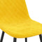 vidaXL - Eetkamerstoelen - 4 - st - fluweel - mosterdgeel