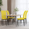 vidaXL - Eetkamerstoelen - 4 - st - fluweel - mosterdgeel