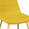 vidaXL - Eetkamerstoelen - 4 - st - fluweel - mosterdgeel