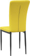 vidaXL - Eetkamerstoelen - 4 - st - fluweel - mosterdgeel