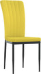 vidaXL - Eetkamerstoelen - 4 - st - fluweel - mosterdgeel