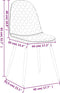 vidaXL - Eetkamerstoelen - 4 - st - fluweel - roze