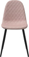 vidaXL - Eetkamerstoelen - 4 - st - fluweel - roze
