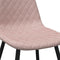 vidaXL - Eetkamerstoelen - 4 - st - fluweel - roze