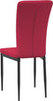 vidaXL - Eetkamerstoelen - 4 - st - fluweel - wijnrood