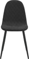 vidaXL - Eetkamerstoelen - 4 - st - fluweel - zwart