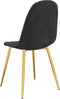 vidaXL - Eetkamerstoelen - 4 - st - fluweel - zwart