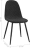 vidaXL - Eetkamerstoelen - 4 - st - fluweel - zwart