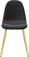 vidaXL - Eetkamerstoelen - 4 - st - fluweel - zwart