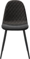 vidaXL - Eetkamerstoelen - 4 - st - fluweel - zwart