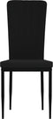 vidaXL - Eetkamerstoelen - 4 - st - fluweel - zwart
