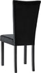 vidaXL - Eetkamerstoelen - 4 - st - fluweel - zwart