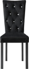 vidaXL - Eetkamerstoelen - 4 - st - fluweel - zwart