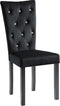 vidaXL - Eetkamerstoelen - 4 - st - fluweel - zwart