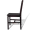 vidaXL - Eetkamerstoelen - 4 - st - grenenhout - donkerbruin