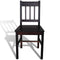 vidaXL - Eetkamerstoelen - 4 - st - grenenhout - donkerbruin
