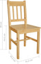 vidaXL - Eetkamerstoelen - 4 - st - grenenhout