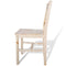 vidaXL - Eetkamerstoelen - 4 - st - grenenhout