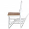 vidaXL - Eetkamerstoelen - 4 - st - grenenhout - wit