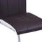 vidaXL - Eetkamerstoelen - 4 - st - kunstleer - bruin