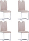 vidaXL - Eetkamerstoelen - 4 - st - kunstleer - cappuccino