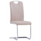 vidaXL - Eetkamerstoelen - 4 - st - kunstleer - cappuccino