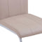 vidaXL - Eetkamerstoelen - 4 - st - kunstleer - cappuccino