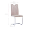 vidaXL - Eetkamerstoelen - 4 - st - kunstleer - cappuccino