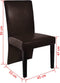 vidaXL - Eetkamerstoelen - 4 - st - kunstleer - donkerbruin