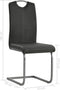 vidaXL - Eetkamerstoelen - 4 - st - kunstleer - grijs