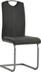 vidaXL - Eetkamerstoelen - 4 - st - kunstleer - grijs