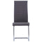 vidaXL - Eetkamerstoelen - 4 - st - kunstleer - grijs