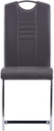 vidaXL - Eetkamerstoelen - 4 - st - kunstleer - grijs