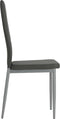 vidaXL - Eetkamerstoelen - 4 - st - kunstleer - grijs